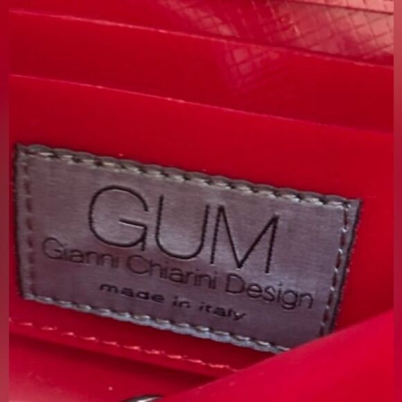 Women’s Gianni Chiarini GUM Pink Purse Clutch No Strap Snaps Open Made in Italy - Picture 9 of 10